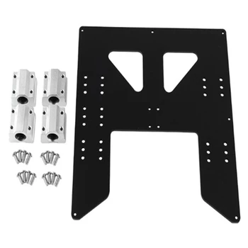 

3D Printer Upgrade Y Carriage Anodized Aluminum Plate for A8 Hotbed Support for Prusa I3 Anet A8 3D Printers Black