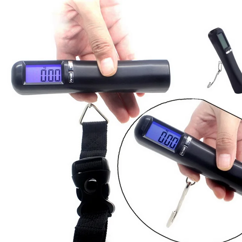 

High Quality LCD Backlit Travel Portable Luggage Baggage Suitcase Bag Weight Digital Weighing Hook Up/bandage Scale No Battery