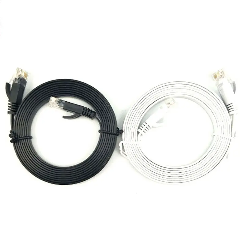 CAT6 плоский кабель Ethernet RJ45 Lan 0 5 m/плоский длиной 1 м/UTP патч-интересный Лот