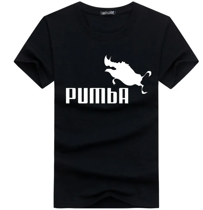 2018 забавная футболка Милая homeme Pumba Мужская хлопковая с коротким рукавом крутая