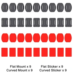 Universal Flat & Curved Adhesive Mounts - E2025-18
