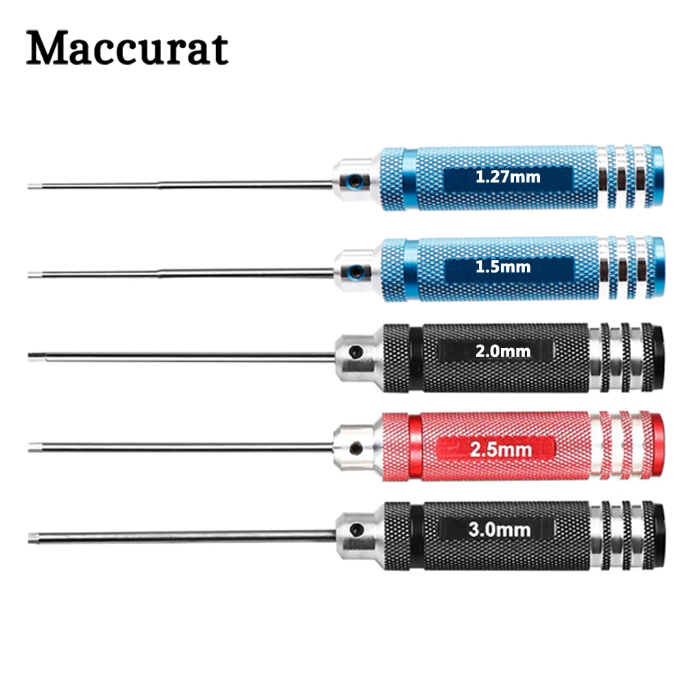 Maccurat Quality White Steel Screwdriver Tool 1.27 1.5 2.0 2.5 3.0 For 3D Printer Ender 3 Accessories Hotend Removal Tool