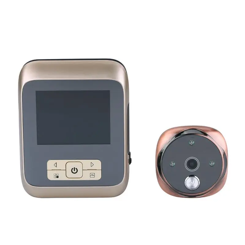 

Digital Door Viewer Doorbell IR Night Vision 25 Rings Support TF Card Camera Peephole Monitor