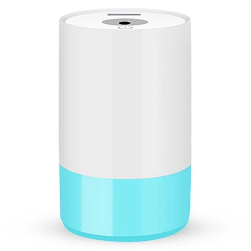 

3 In 1 Usb Air Humidifier Ultrasonic Mini Humidifier With Led Light Mini Usb Fan Aroma Diffuser For Home Office Blue