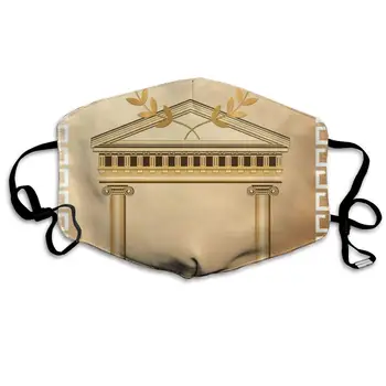 

Mouth Mask Greek Architecture Print Masks - Breathable Adjustable Windproof Mouth-Muffle, Camping Running for Women and Men