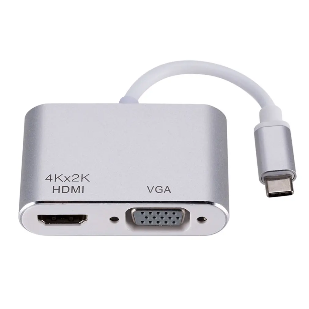 Тип C HDMI конвертер Поддержка 4k USB-C VGA порт адаптер концентратор HDMI адаптер концентратор для ноутбука телевидения