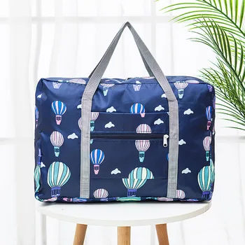 

New Nylon Foldable Duffel Bag Travel Organizer Weekend Bags Portable Suitcases and Large Travel Bag Women Quitte Bags Pink Tote