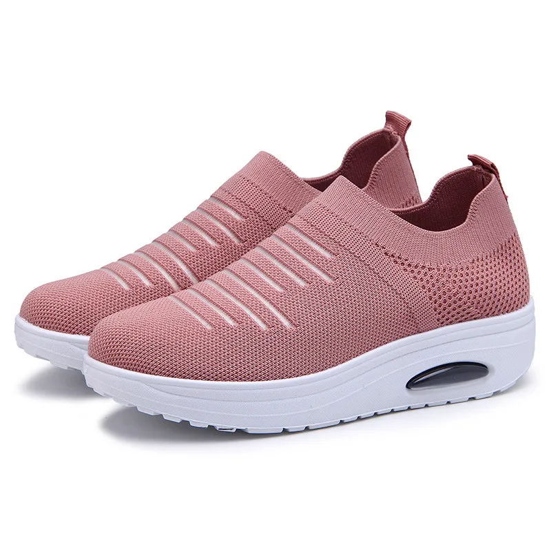 

Women Shoes Knitting Sock Sneakers Women Spring Summer Casual Slip On Flat Shoes Women Plus Size Loafers Flats Walking Shoes