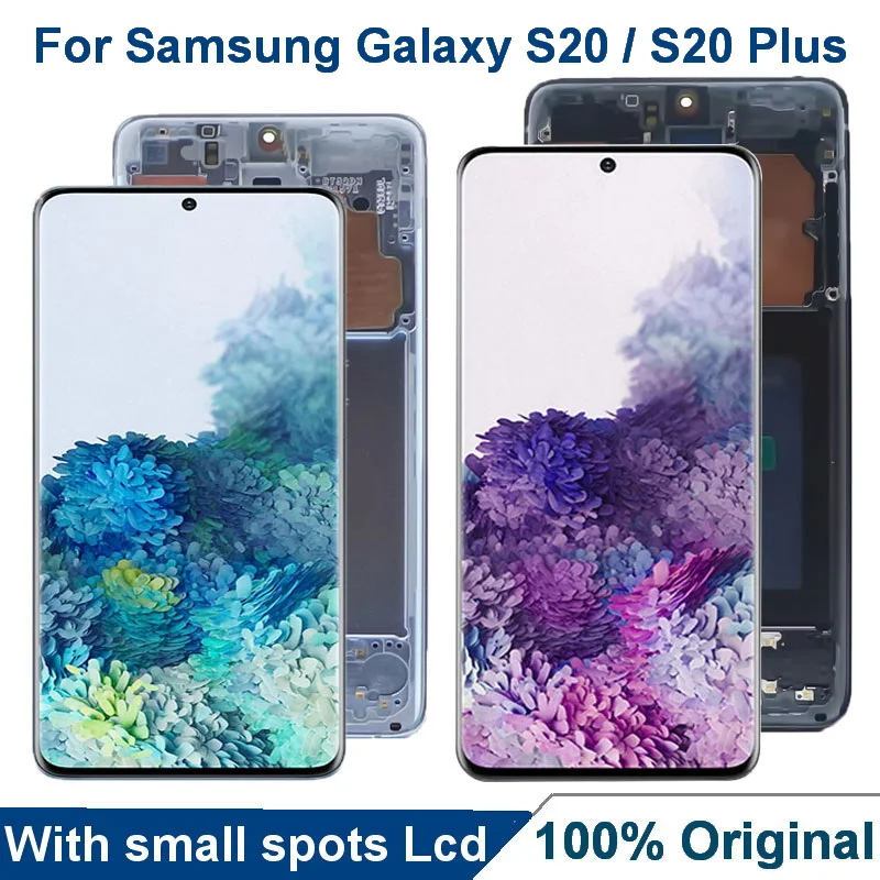 Оригинальный AMOLED ЖК-дисплей для Samsung Galaxy S20 G980 G980F G981 s20 plus G985 G986F сенсорный экран
