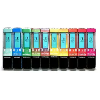 

300pcs/lot MR.VAPOR Disposable Device MR Vapor Vape Pen Pods Starter Kit 280mAh Battery 1.3ml Cartridges Pre filled e cigarett