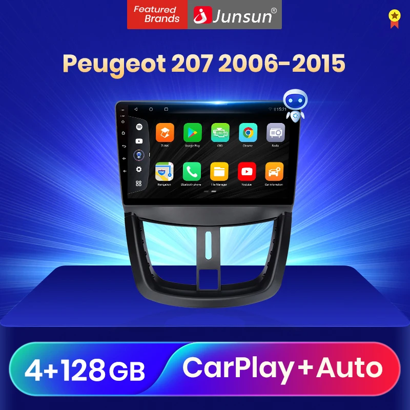 Автомагнитола Junsun V3 Pro мультимедийный видеоплеер на Android 10 с процессором Qualcomm для