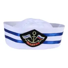 Унисекс взрослых детей капитан, Мотрос шляпа шкипера военно-морские силы cap Дети военные шляпа яхты cap украшение для бара и вечеринки поставки