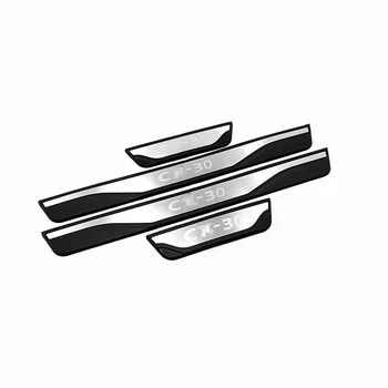 

Stainless Steel Scuff Pedal Protector For Mazda CX-30 CX 3 2019 2020 Car Accessories Car Door Sill Cover Trim Auto Styling 4pcs