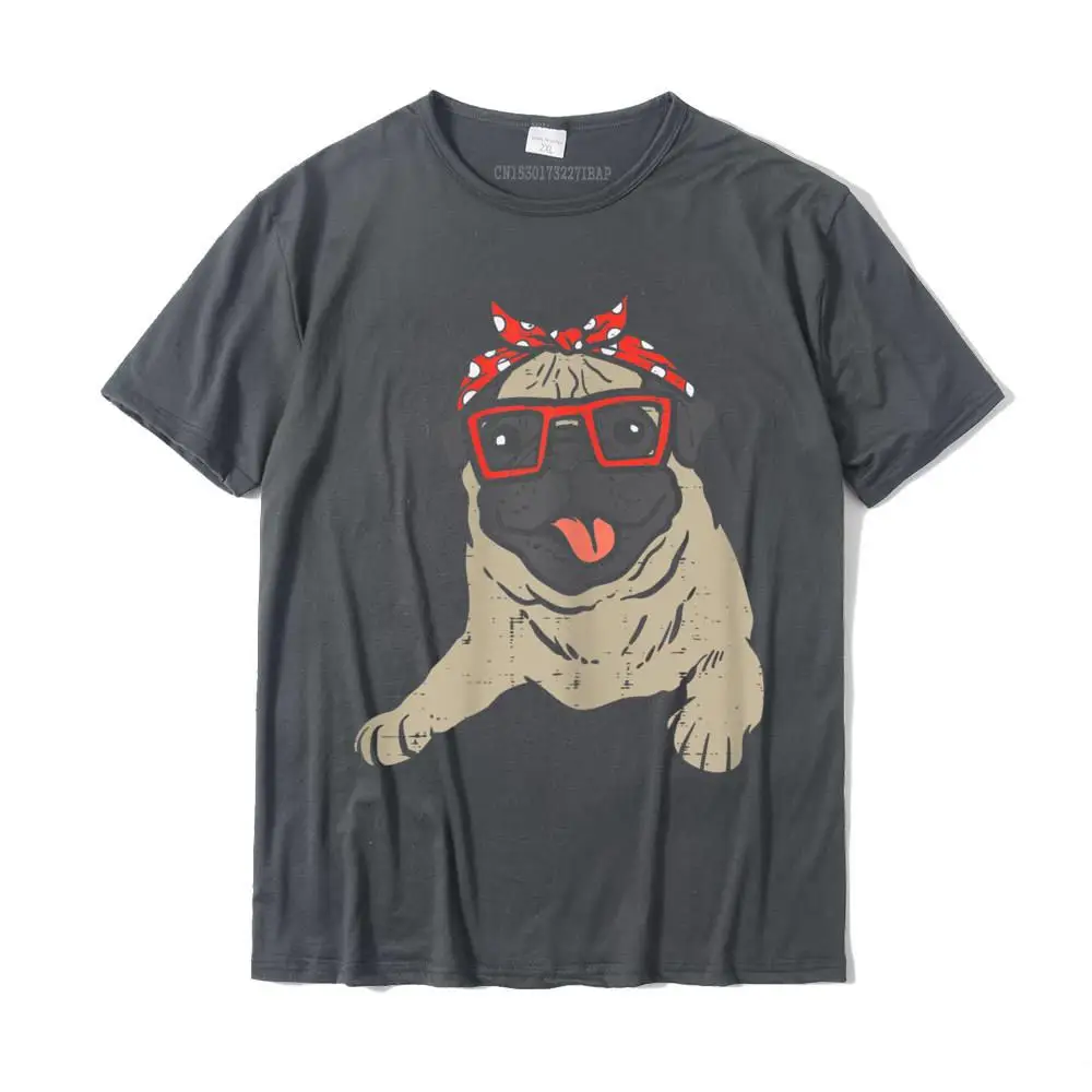 Printed Print Crewneck T Shirts Mother Day Tops T Shirt Short Sleeve for Men Faddish All Cotton Normal Top T-shirts Pug Polka Dots Bandana Pet Dog Lover Owner Girls Women Gift T-Shirt__27203 carbon