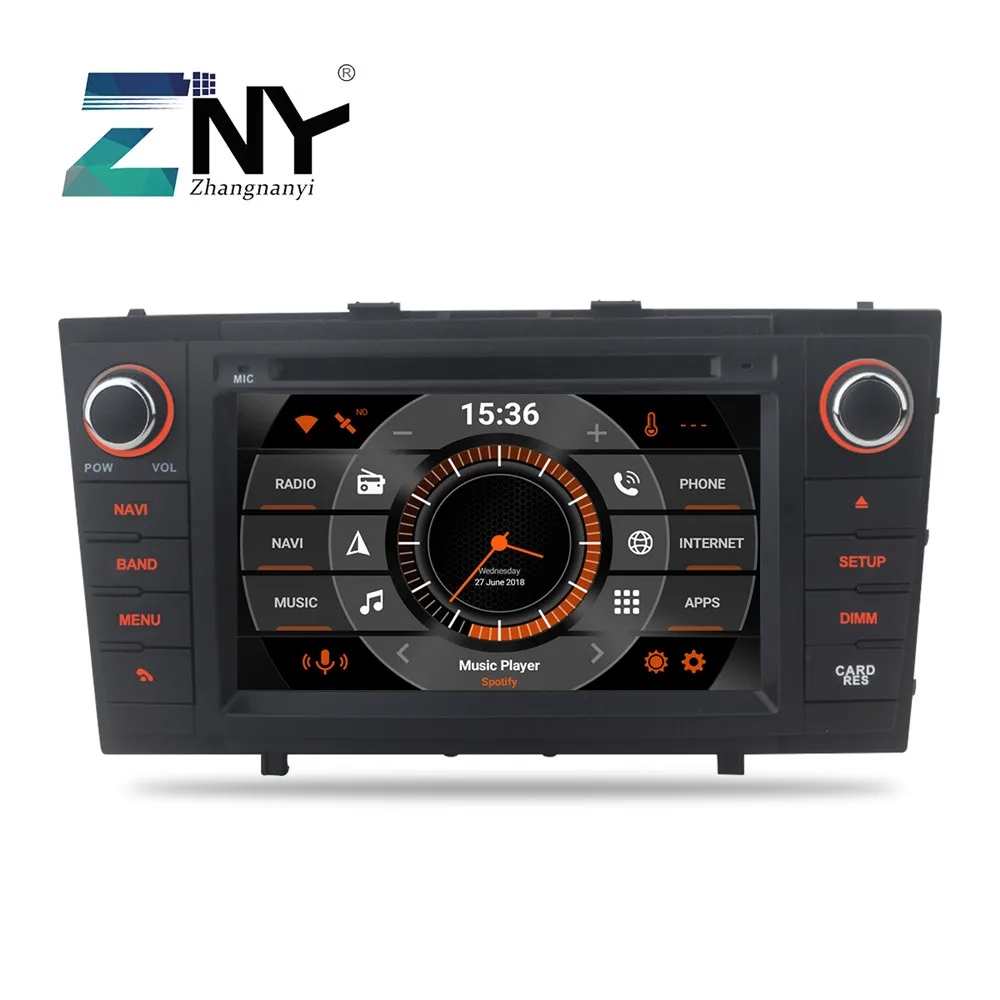 " Android 9,0 автомобильный DVD для Toyota Avensis T27 2009 2010 2011 2012 2013 авто радио GPS WIFI FM Навигация резервная камера - Цвет: Black Panel