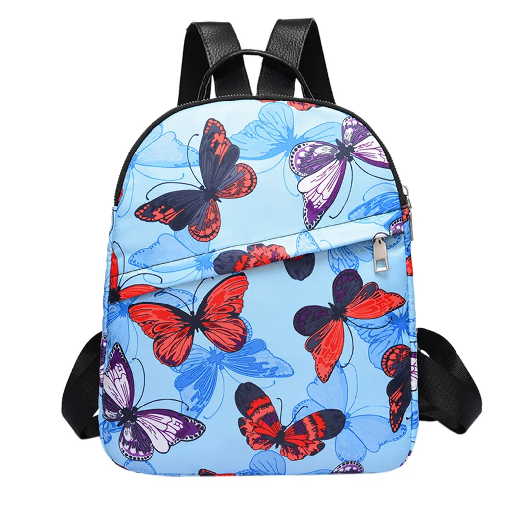 

Women's Backpacks 2020 Butterfly Printing Fashion Bag Large Capacity Computer Bags 2020 Student Backpack Shoulder Bag #Zer