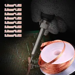 Tresse à dessouder pour effectuer des réparations, en plomb, 1,5mm 2mm 2,5mm 3mm 3,5mm de largeur, 1,5m de longueur 