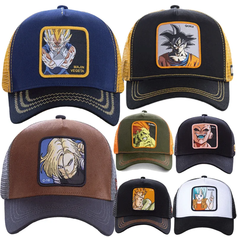 

4 Anime Hat Dragonball One Piece Attack on Titan Naruto Baseball Cap Sun Hat Cosplay Peak Caps Gift Toy For Children