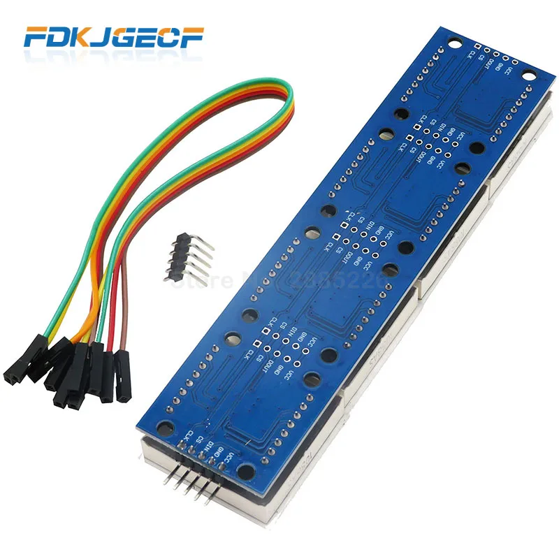 1 шт. MAX7219 матричный модуль для Arduino микроконтроллер 4 в одном светодиодный дисплей с 5P линии MAX7219 дисплей 8x8 Матрица красный