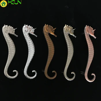 

1pair 5 colour Zinc Alloy Seahorse shape handles for furniture door cabinet pull handle cupboard door knob drawer handles