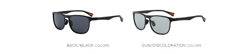 AIELBROP Potochromic Sunglasses Men Polarized Chameleon Glasses Male Change Color SunGlasses Day Night Vision Driving Eyewear