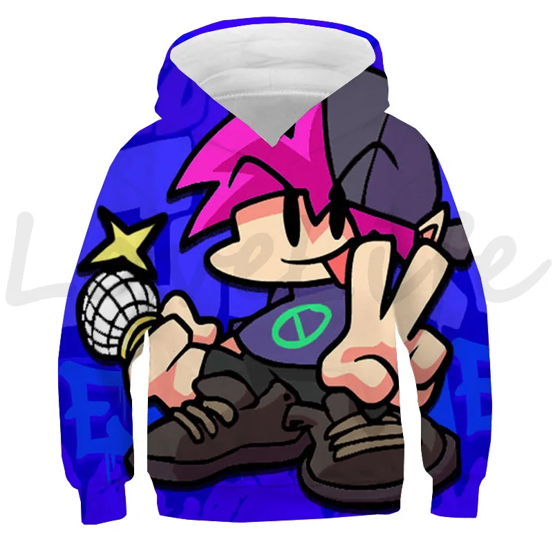 thumbnail image 1 of Nueva sudadera con capucha con estampado 3D Friday Night Funkin para niños, ropa para niños, sudadera de moda para niños, ropa de calle, juego de anime, camisetas de gran tamaño, 1 of 5