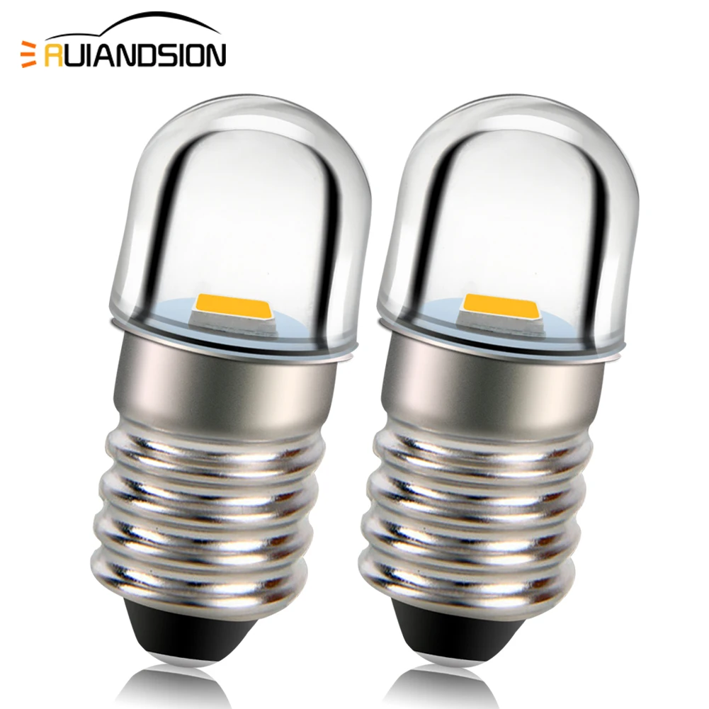 2 шт. P13.5S PR2 E10 винт в 2835SMD светодиодный ячейки 3 4 сменная лампа для фонарика