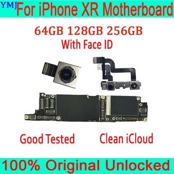 

For iphone XR Motherboard unlocked Mainboard With/NO Face ID Original for iphone XR Logic board 64GB 128G 256G with IOS System