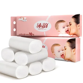

Coreless White Toilet Paper Print Interesting disposable paper towels cleansing wipes indoor Roll Tissues Napkin fast delivery
