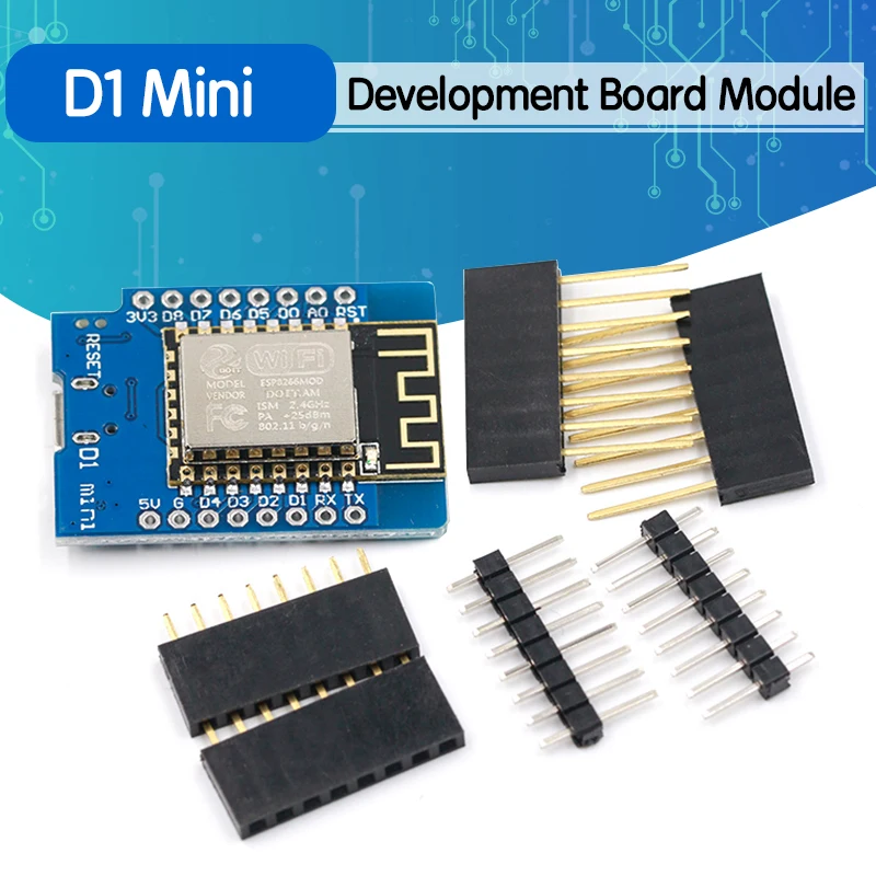 D1 Mini ESP8266 ESP 12 CH340G CH340 V2 USB WeMos макетная плата NodeMCU Lua IOT 3 В с контактами|Запасные