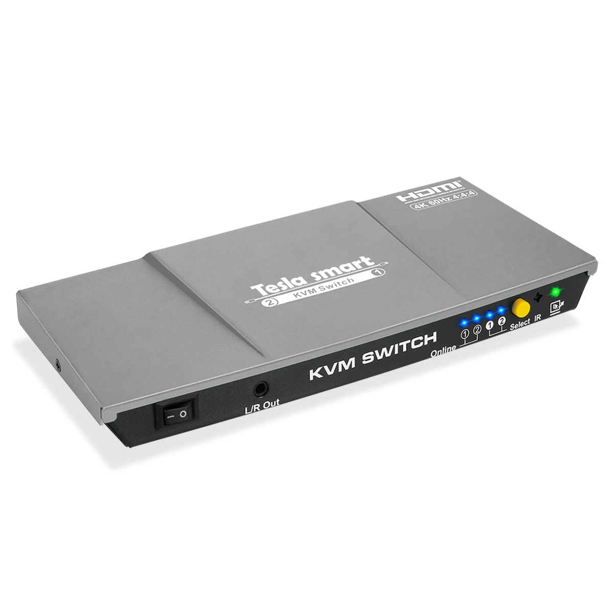 Ultra HD 4K HDMI KVM переключатель 2 порта HDMI коммутатор 2x1KVM переключатель 2 в 1 выход Поддержка USB 2,0 портов клавиатура и мышь