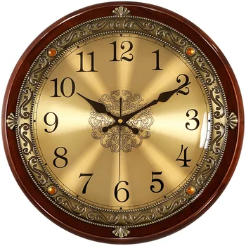 

Modern Design Wall Clock Automatic Luxury Vintage Rustic Wall Clock Living Room Large Gold Relogio Parede Watch Decor JJ60WC
