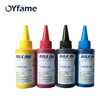 OYfame текстильные чернила(C M Y K), белые текстильные чернила, чистящая жидкость, краска для белой ткани, фиксирующее средство для планшетного принтера для футболок