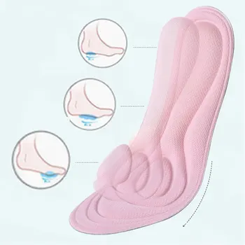 Alternative view of 4D Memory Foam Orthopedic Insoles Soft Massage Insoles Shock-Absorbing Sports Insoles Unisex Flat Feet Arch Support Shoes Pad