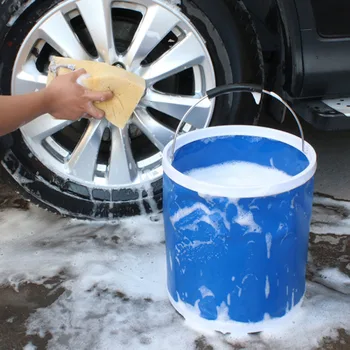 

12L/20L Car Washing Bucket Folding Outdoor Bucket Multifunctional Camping Storage Bucket Fishing Container