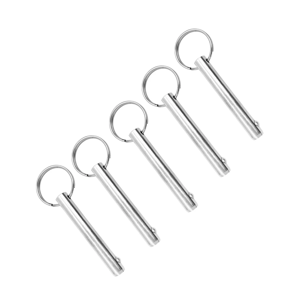 5pcs 10mm Quick Release Pin, 316 Stainless Steel with Sprung Ball End