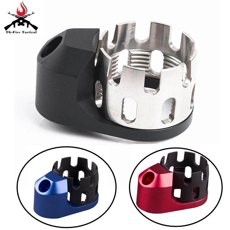 

M4 6 Position Stock Pipe Enhanced Castle Nut Extended End Plate for Airsoft AEG AR M4 Series Hunting Accessories