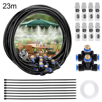 

Summer Sprinkler Water Misting Cooling System Kit Garden Greenhouse Sprayer Set