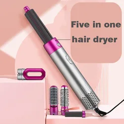 6 in 1 Hair Dryer Heat Comb Automatic Hair Curler Professional Curling Iron Hair Straightener Styling Tools Hair Dryer Household