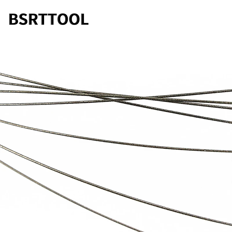 BSRTTOOL 1mm Superfine Diamond Cutting Wire DIY Tool Coping Saw Blades Jade Metal Marble Granite Stone Glass Wood Jewelry