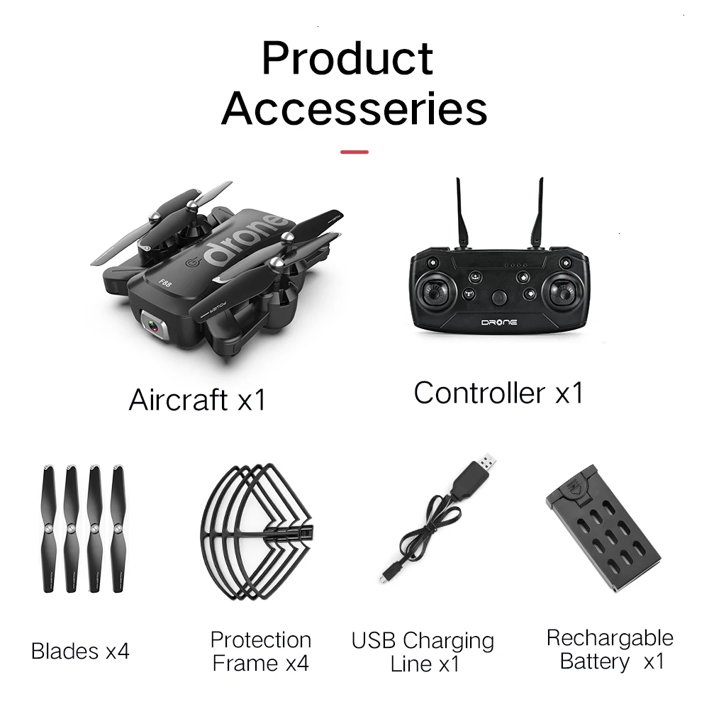 F88 Дрон RC Квадрокоптер складной портативный WiFi Дроны с 4K HD широкоугольная видеокамера режим удержания высоты Дрон игрушки