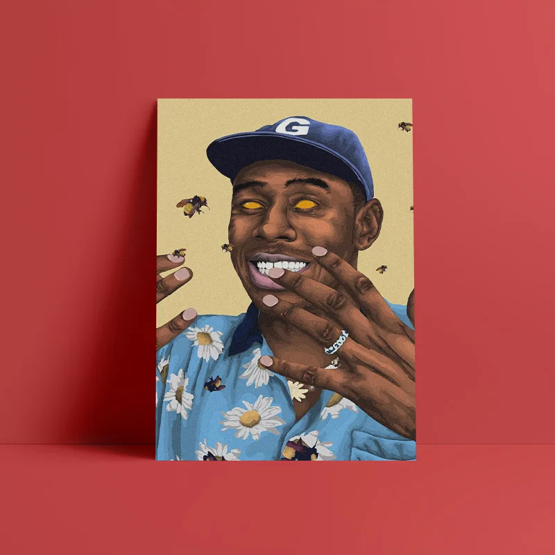Tyler The Creator rapper хип-хоп поп современный дом Дети Гостиная Спальня Декор печать плакат Картина Настенная живопись холст