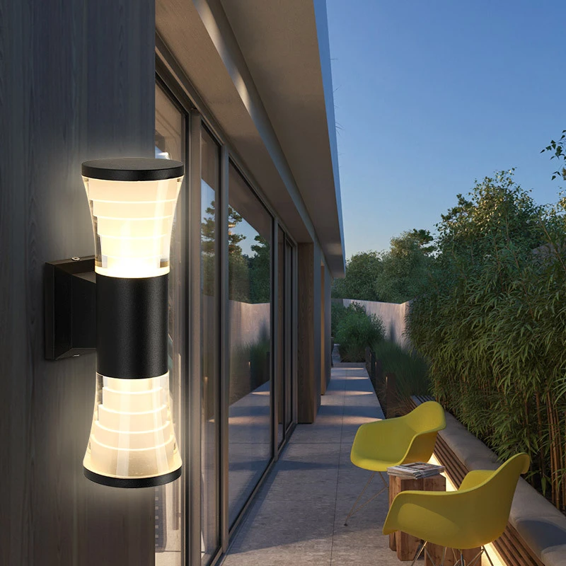 

Modern 3W 10W Up Down LED Wall Light Outdoor Waterproof Wall Lamp Garden Courtyard Porch Aside Front Door Wall Lighting 220V