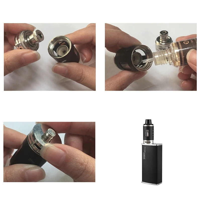 Новая электронная сигарета 80 Вт регулируемый vape mod box kit 2200 мАч 0.3ohm 3 мл бак электронная сигарета большой дым атомайзер вейпер(черный