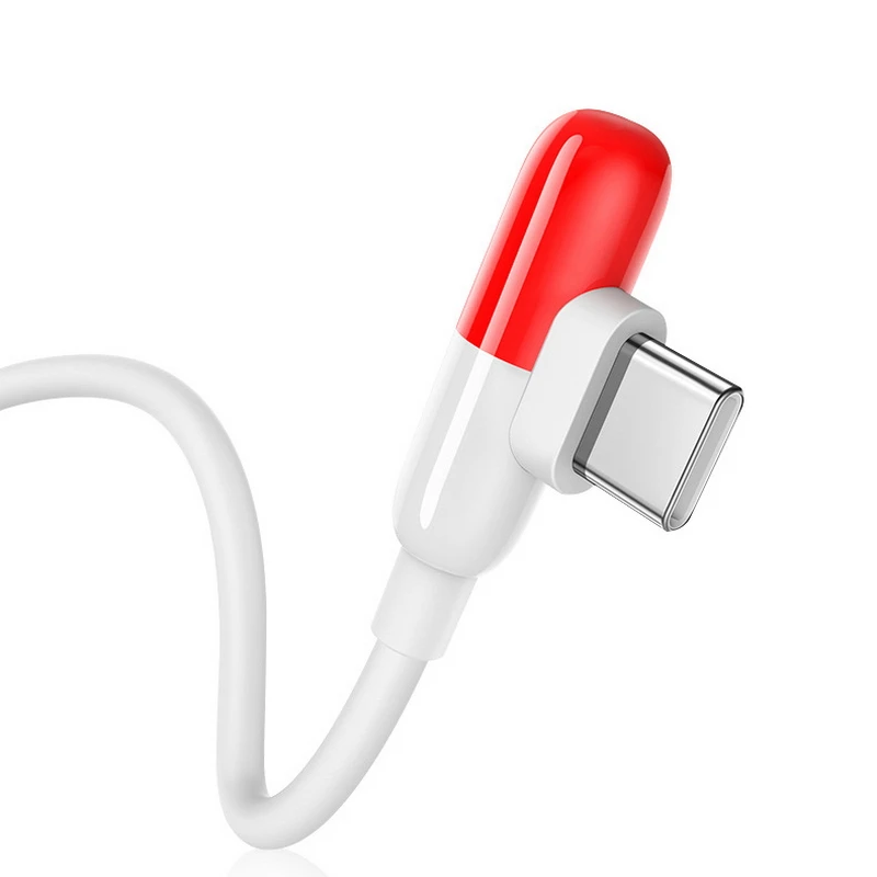 1 м/2 м USB Type C 90 градусов быстрая зарядка usb c кабель шнур для передачи данных