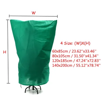 

New Plant Protection Bags Winter Cover Plants Garden Tool Plant Cover Bag Polyester Fabrics Anti-Insect Organic Net Frost 4 Size