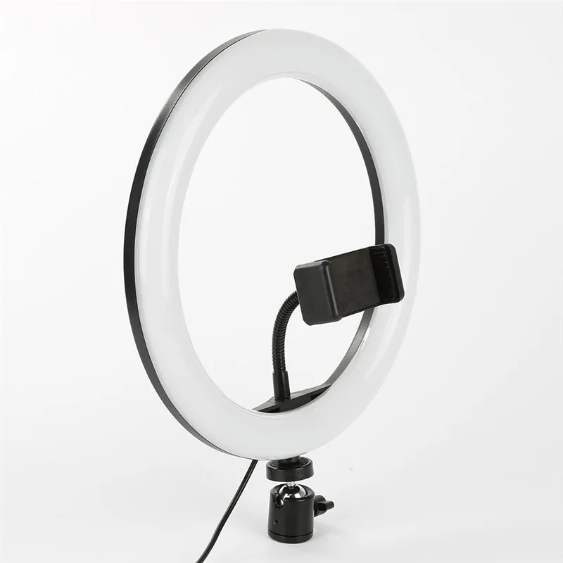 VE светодиодный GE 120 светодиодный 1" светодиодный кольцевой светильник для селфи держатель для сотового телефона настольная лампа для живого макияжа/подставки для фотосъемки