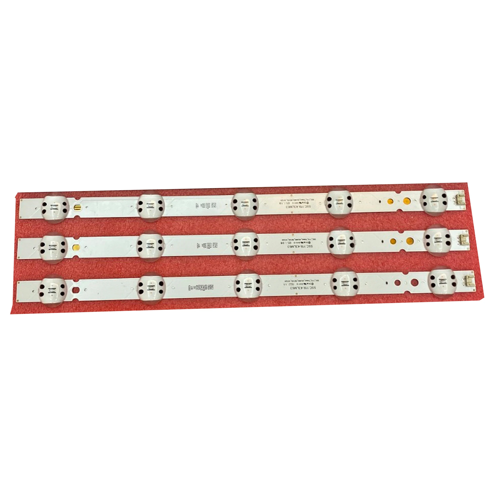 Led Backlight Strip para lg 43 Polegada tv Ssc. Y19.43lm63 Eav64592301 Ssc_y19_trident_43lm63 43lm6300pla Novo Peças 5led 6v 425 mm