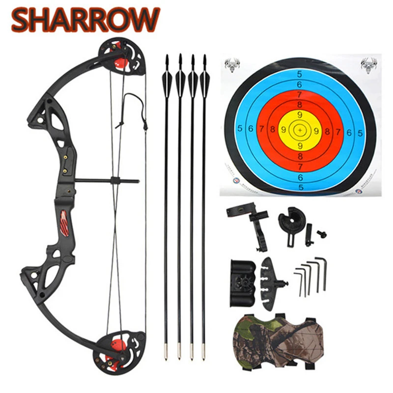 Junior Complete Compound Bow Arrow Package Set Youth 15 29lbs Children