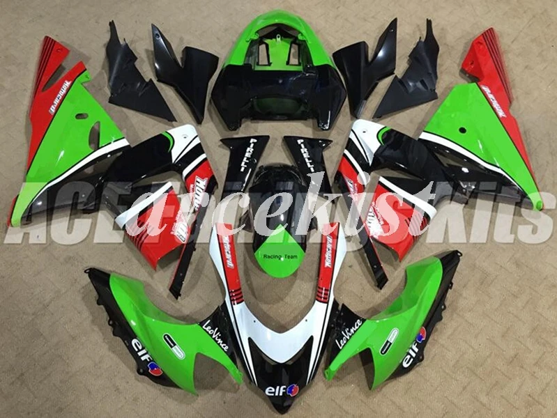 

New ABS Motorcycle Full Fairings kit Fit for Kawasaki Ninja ZX10R 2004 2005 04 05 10R Fairing Body set Red Green